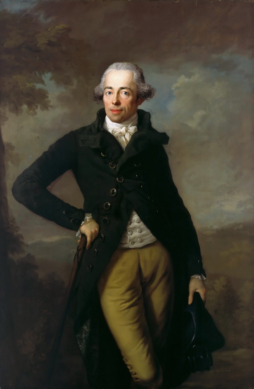 Porträtt av Henrik XIV 1749-1799, Prins av Reuss, 1789 av Anton Graff