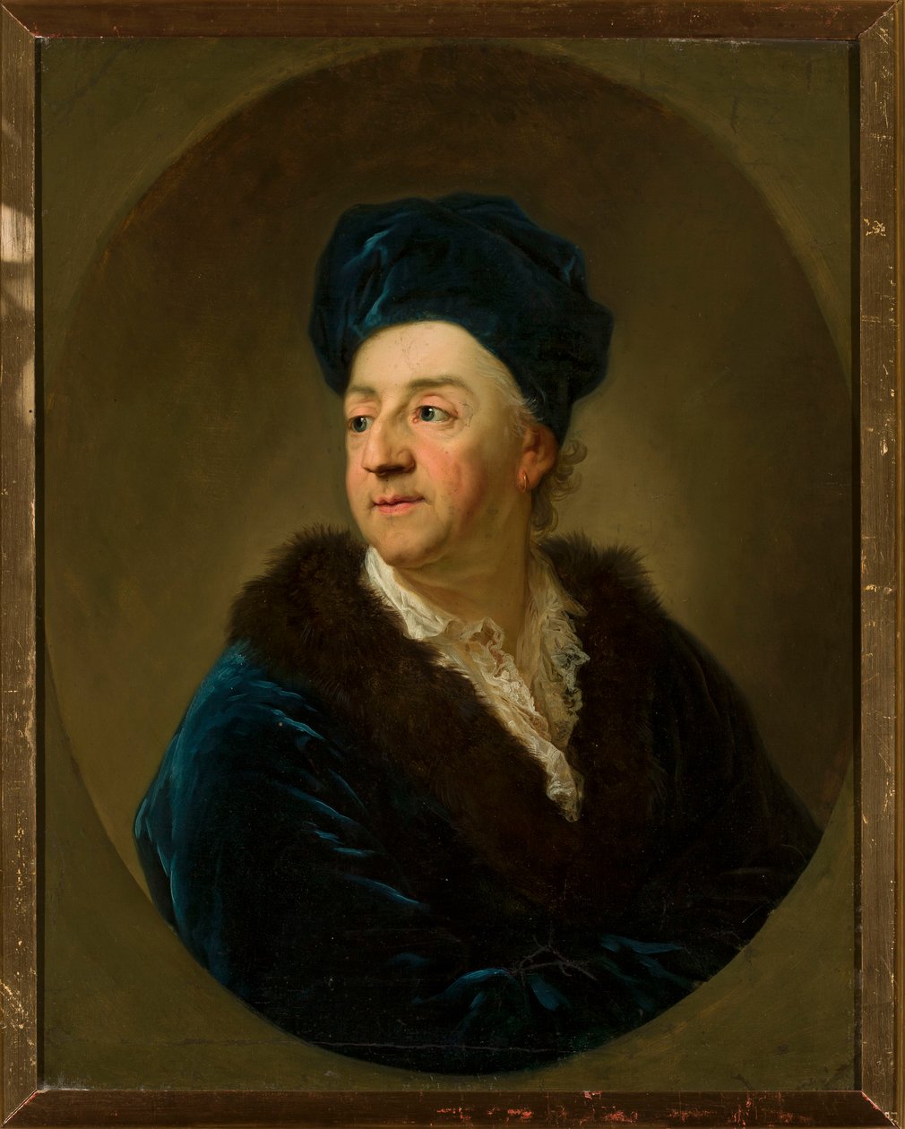 Porträtt av Johann Nepomuk Schaffgotsch (1713-1775) i morgonrock av Anton Graff