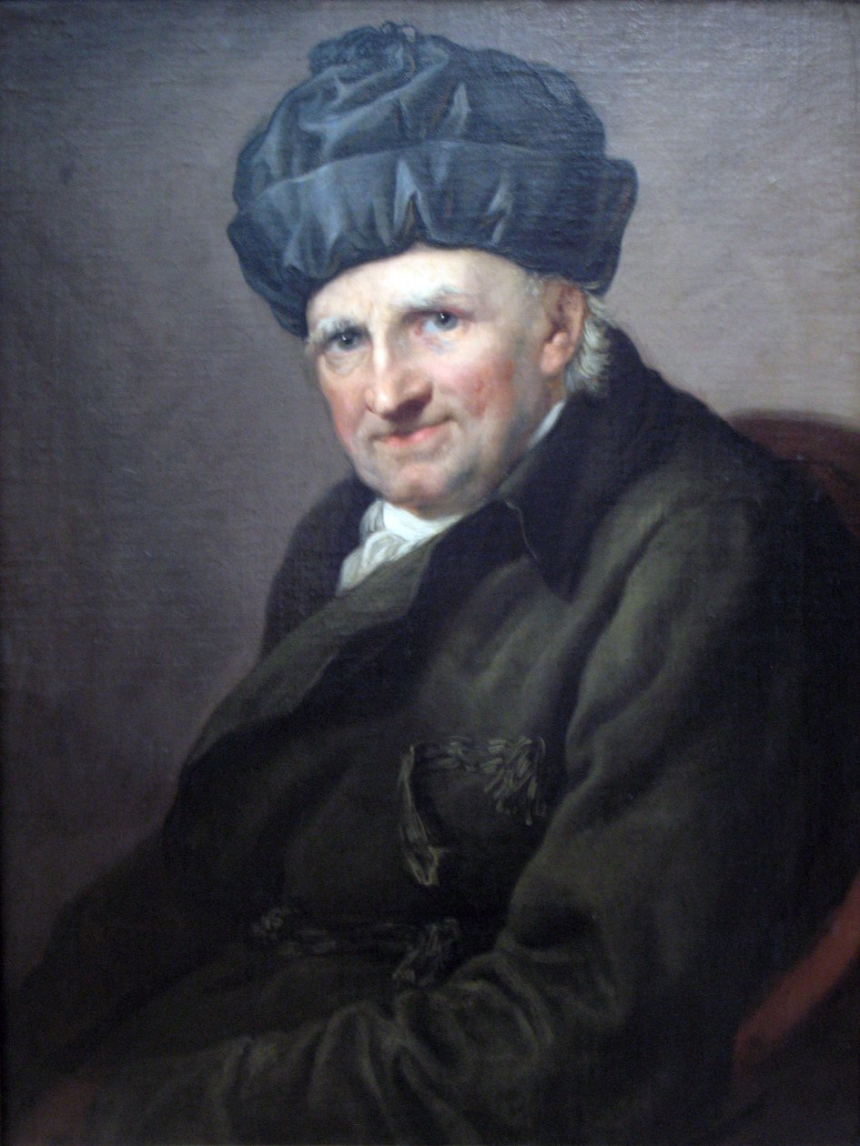 Provost Johann Joachim Spalding i husrock av Anton Graff