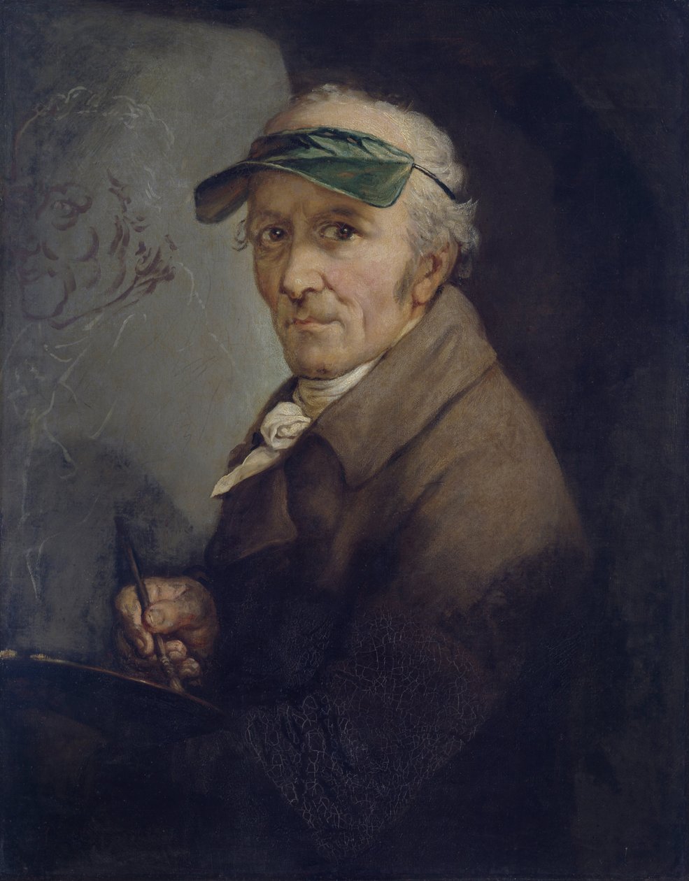 Självporträtt med ögonskugga, 1813 av Anton Graff