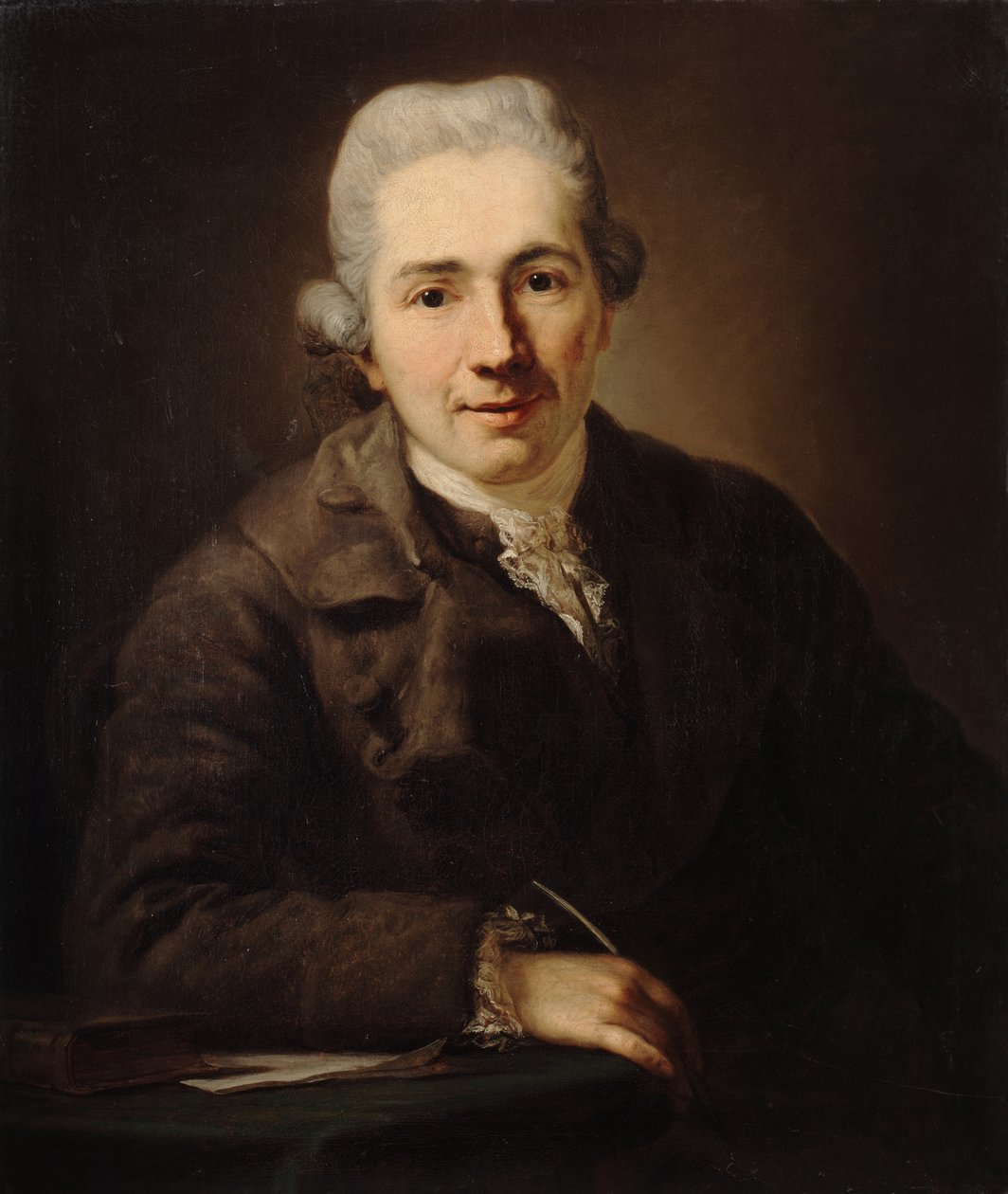 Filosofen och författaren Johann Jakob Engel 1741-1802, 1773. av Anton Graff