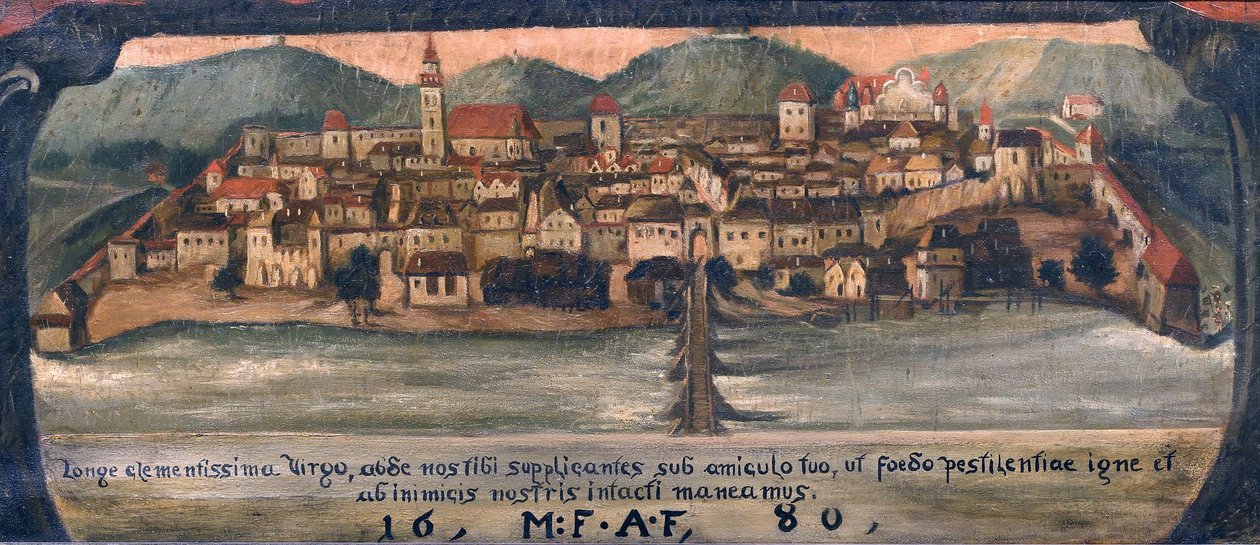 Slovenska: Maribor omkring 1861 av Anton Gvajc
