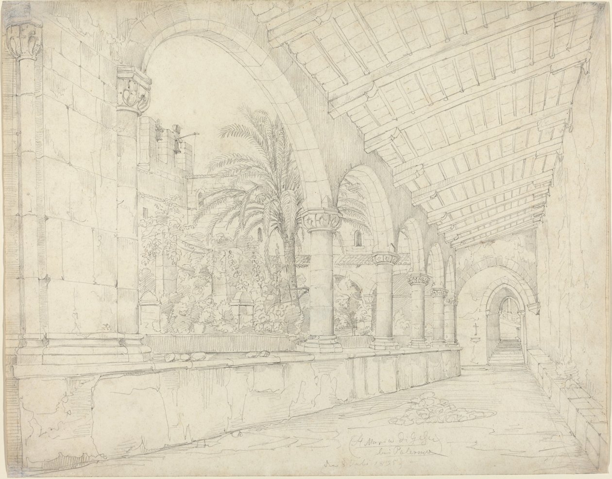 Klostret Santa Maria di Gesù i Palermo av Anton Hallmann