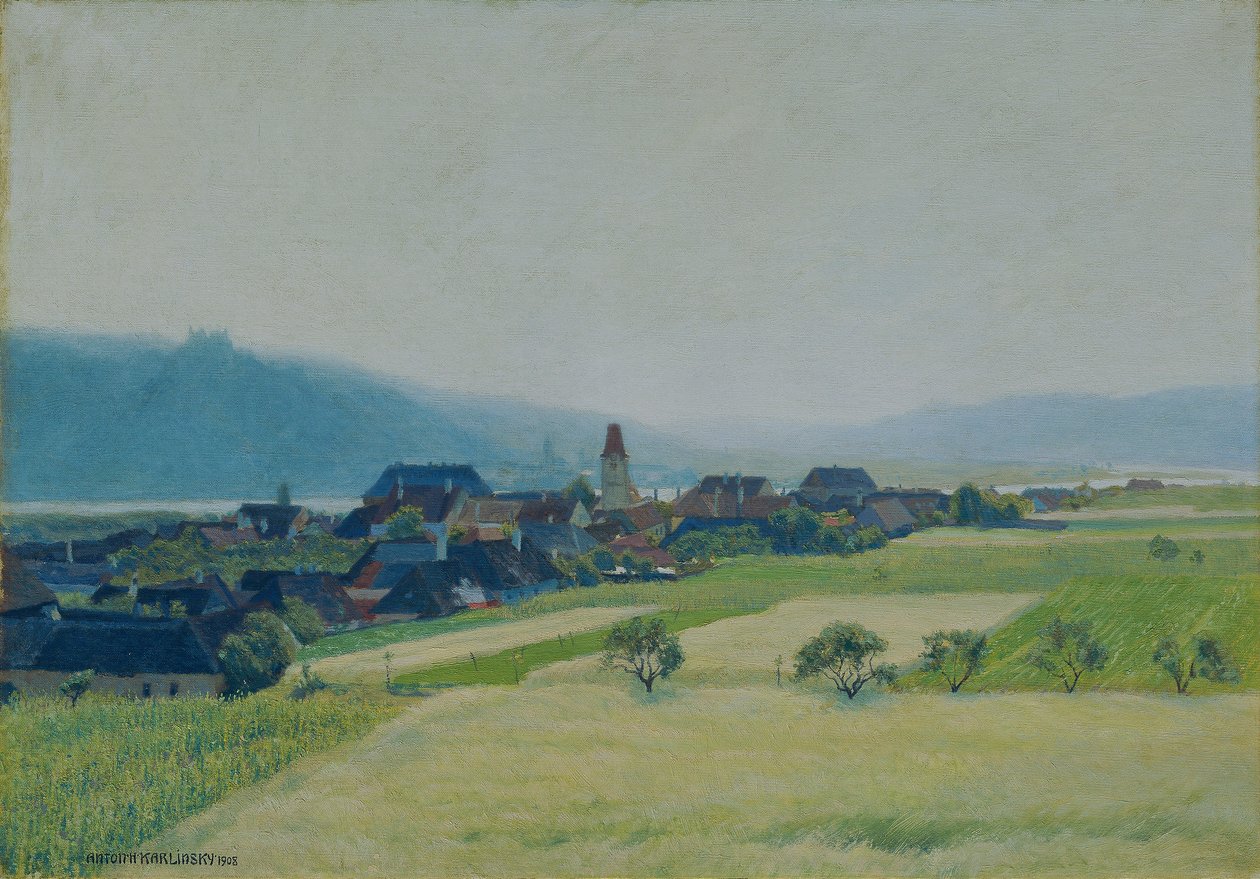 Morgon på Donau av Anton Hans Karlinsky