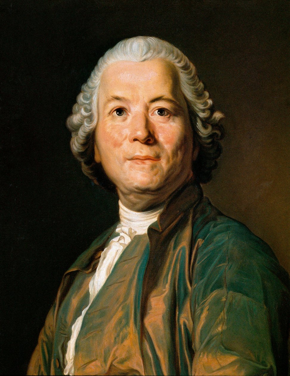 Porträtt av Christoph Willibald Gluck (1714-1787), tysk kompositör. Målning av Anton Hansman (1800-talet) av Anton Hansman