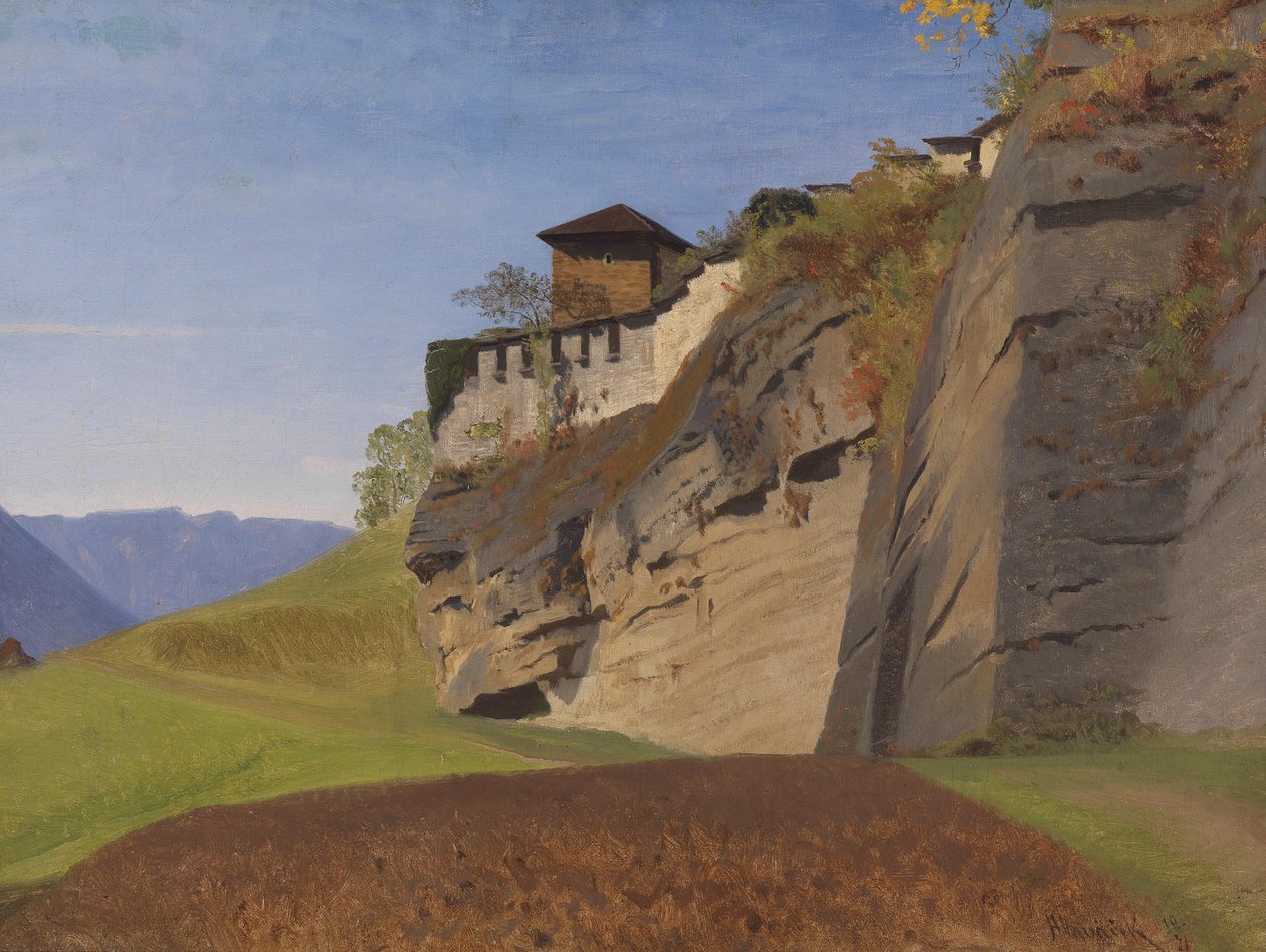 Anton Hlavacek Richterhöhe på Mönchsberg i Salzburg 1871 av Anton Hlavacek