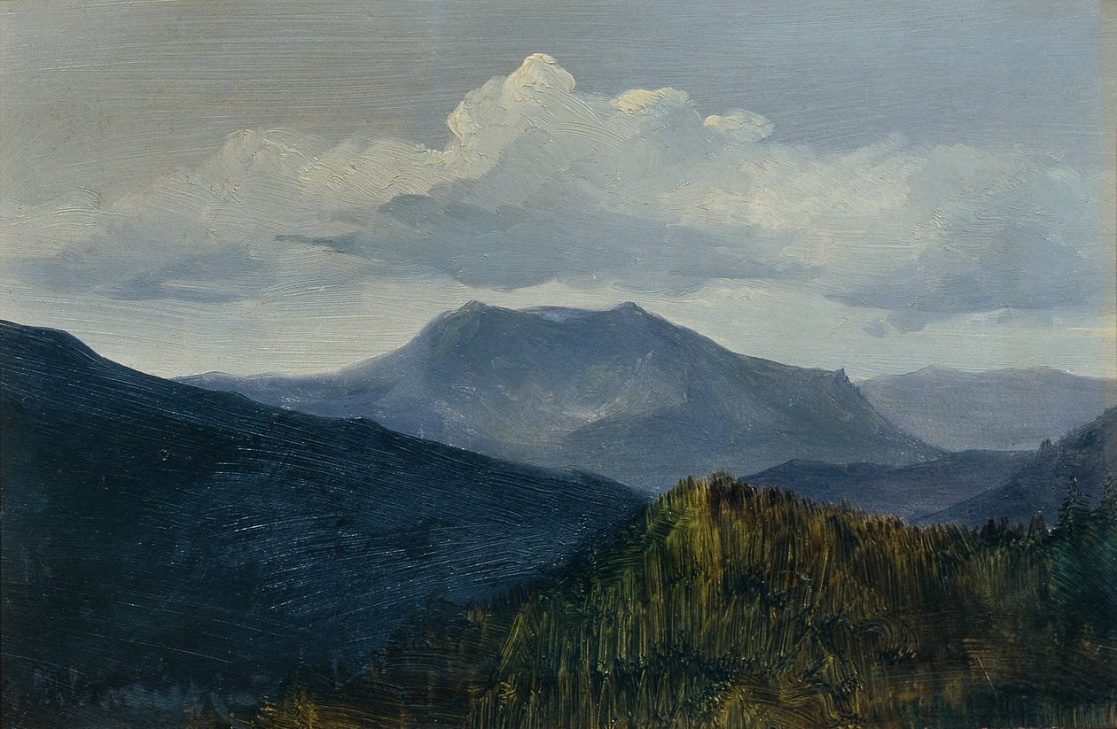 Schneeberg nära Gutenstein av Anton Hlavacek