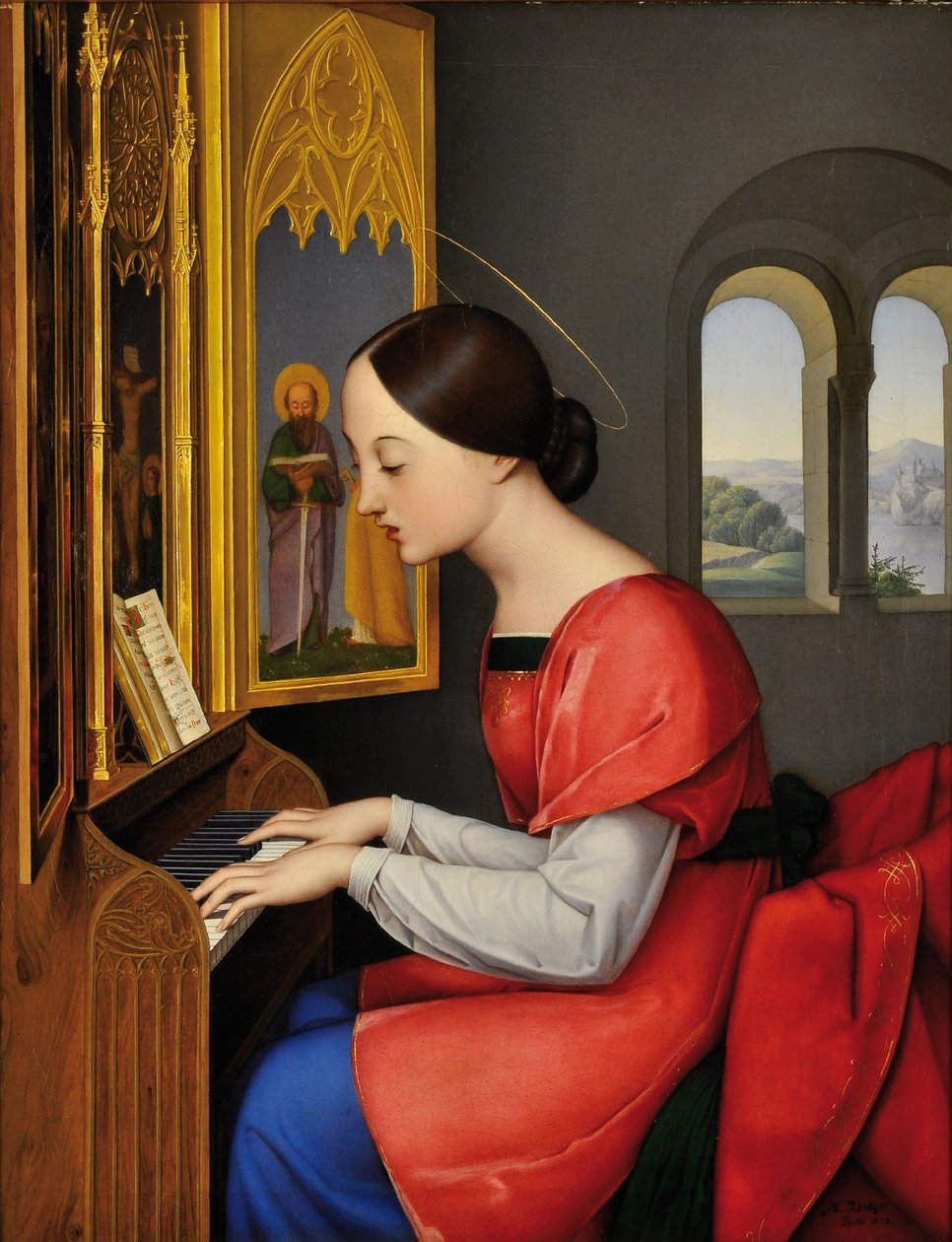 Sankta Cecilia, 1823 av Anton Josef Dräger