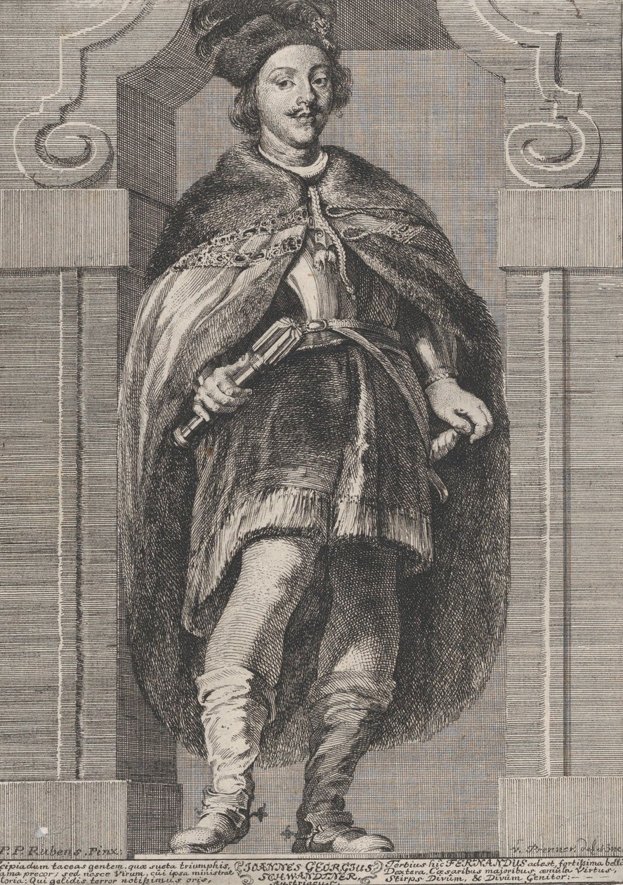 Porträtt av kardinal Infante Ferdinand av Österrike, 1728. av Anton Joseph von Prenner