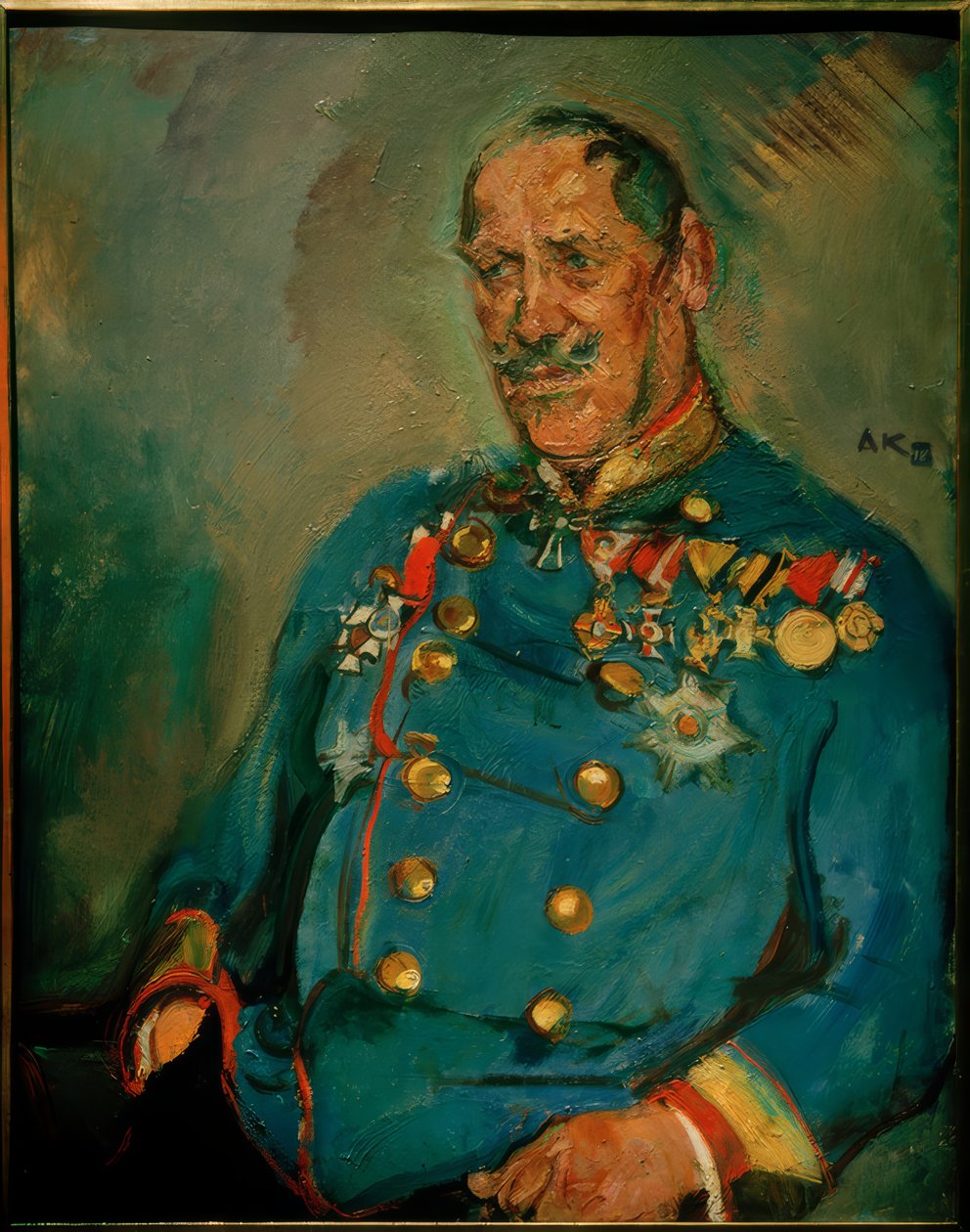 Porträtt av general Seibt av Anton Kolig