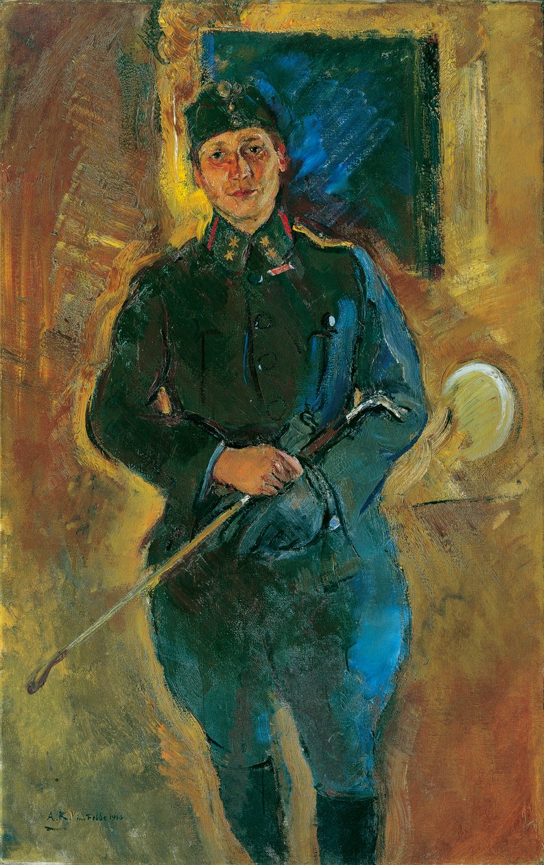 Otto von Aichelburg-Zossenegg som kavalleri-löjtnant av Anton Kolig