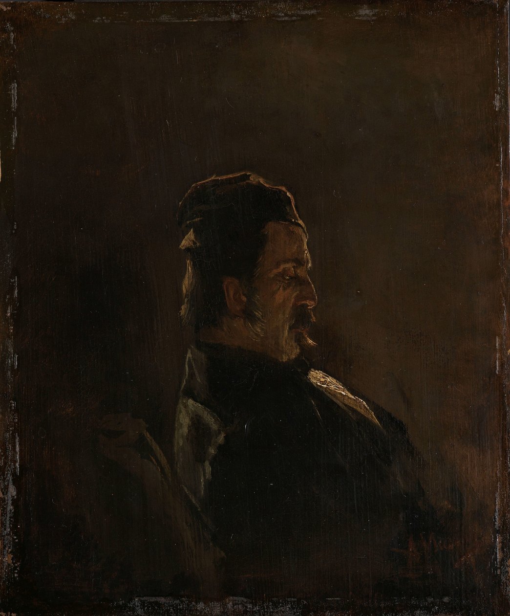Porträtt av Pieter Frederik van Os, målare av Anton Mauve (signed by artist)