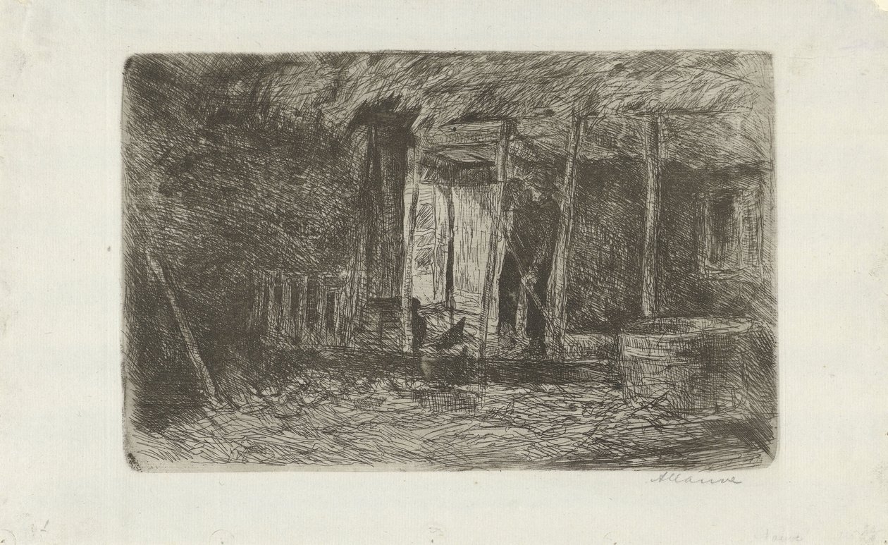 Höskjul av Anton Mauve