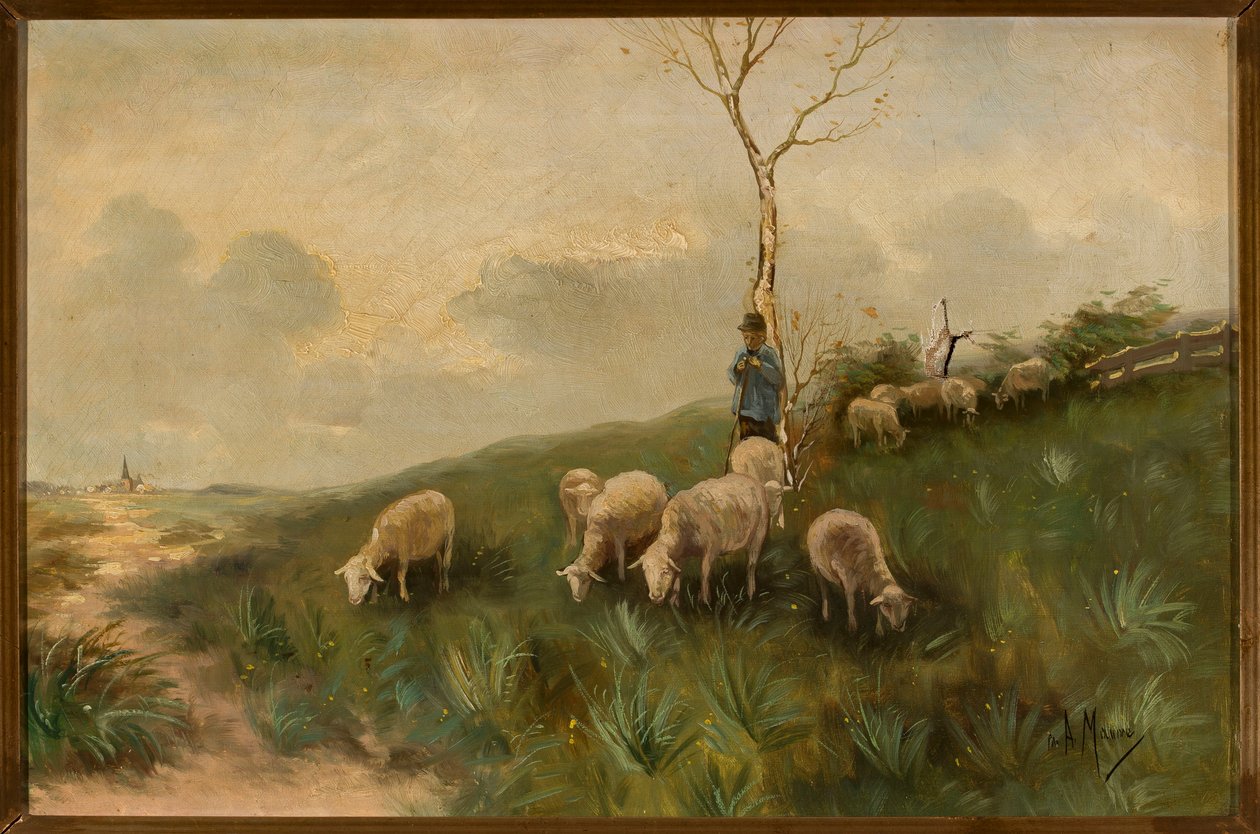 Herdaren och fåren av Anton Mauve
