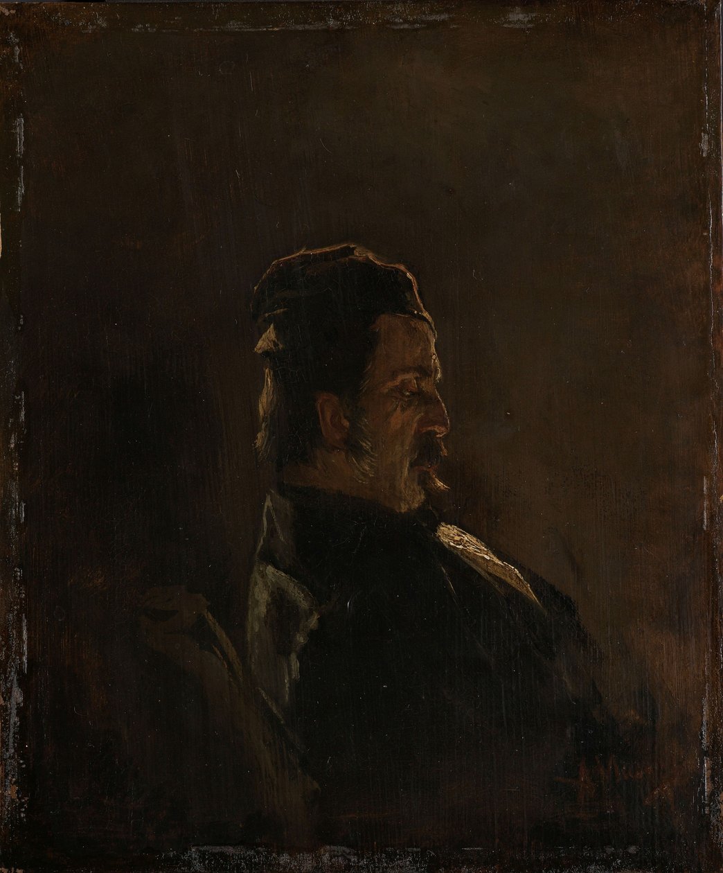 Porträtt av Pieter Frederik van Os, målare av Anton Mauve