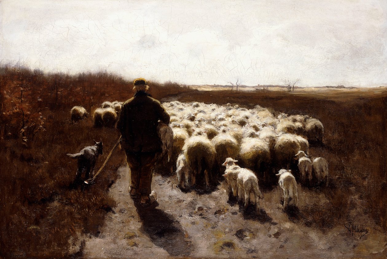 Flockens återkomst, av Anton Mauve