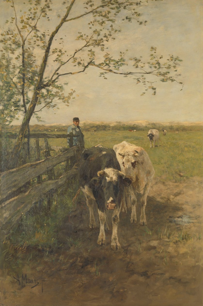 Mjölkböjen av Anton Mauve