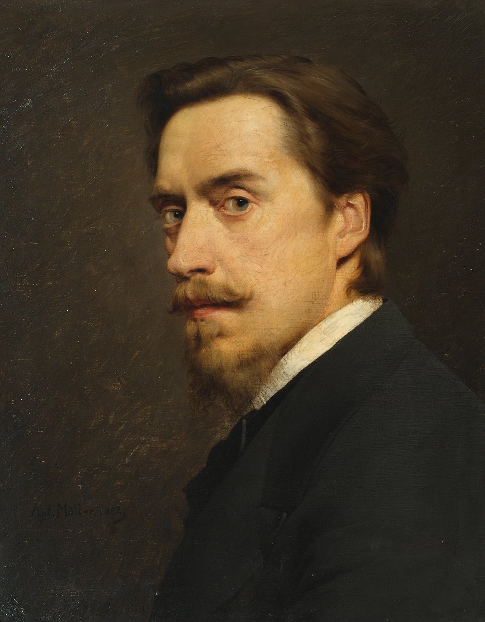 självporträtt av Anton Muller
