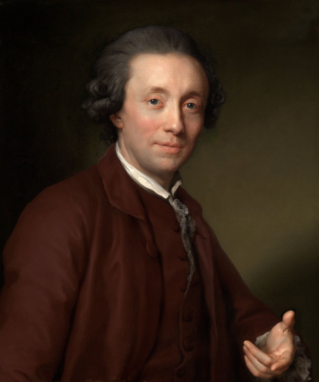 Porträtt av statsministern baron Wilhelm von Edelsheim av Anton Raphael Mengs