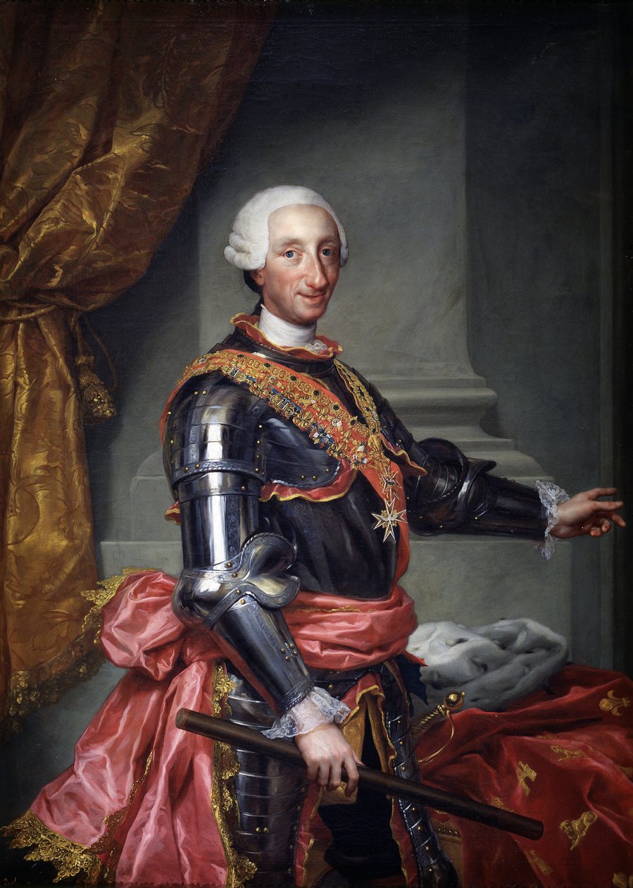 Karl III av Spanien, ca 1761 av Anton Raphael Mengs