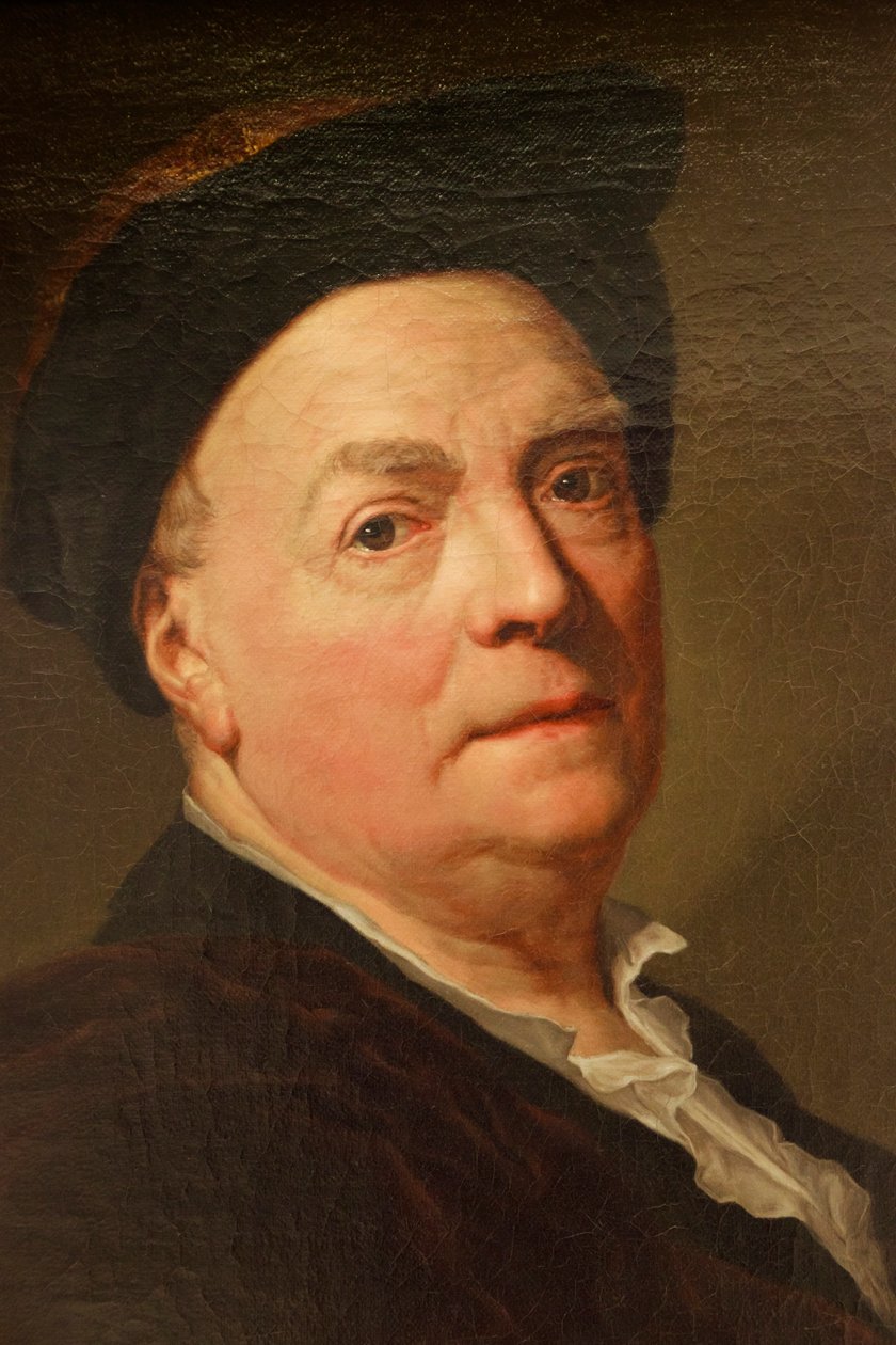 Louis de Silvestre, ca 1745 (detalj) av Anton Raphael Mengs