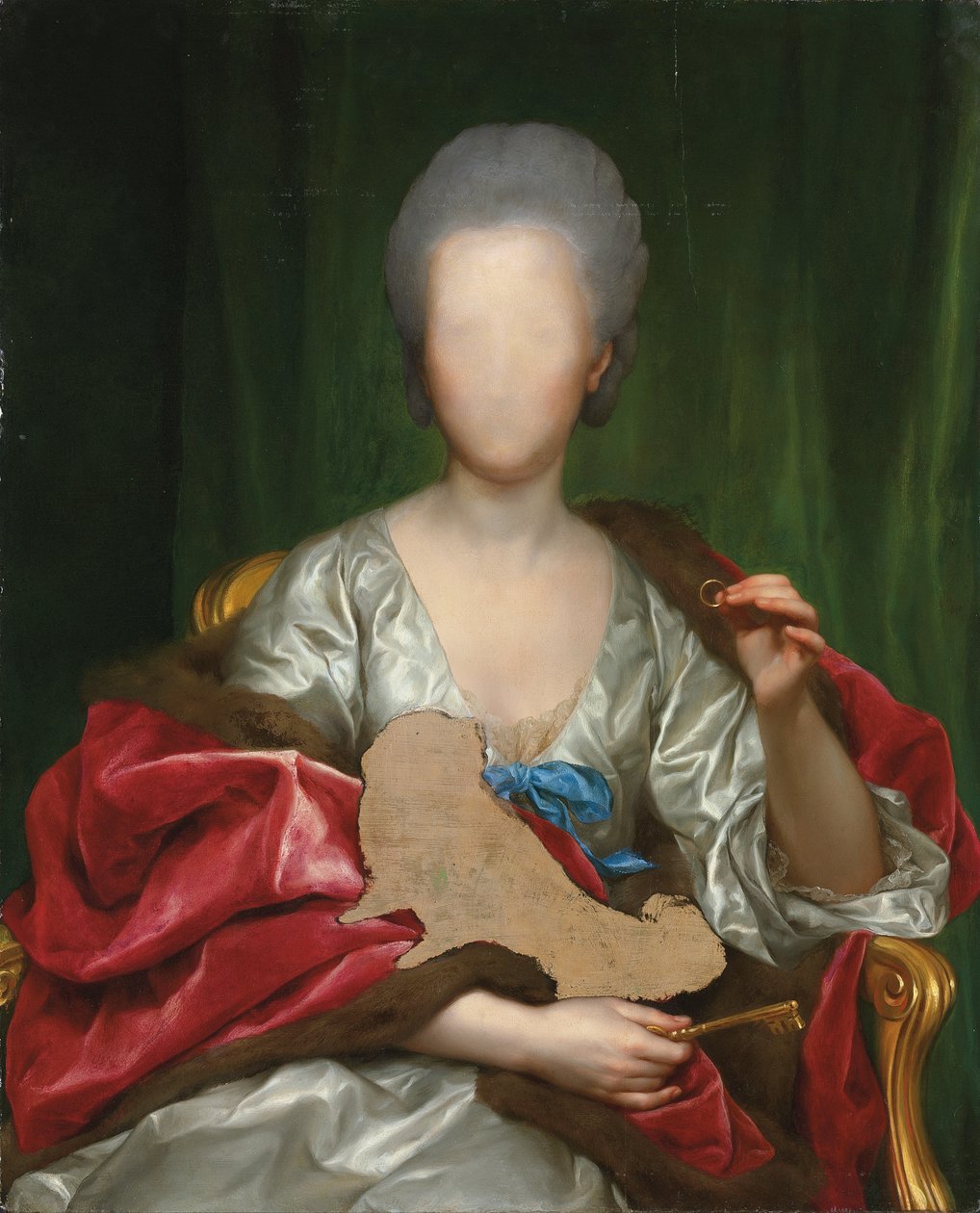 Mariana de Silva y Sarmiento (olja på panel) av Anton Raphael Mengs