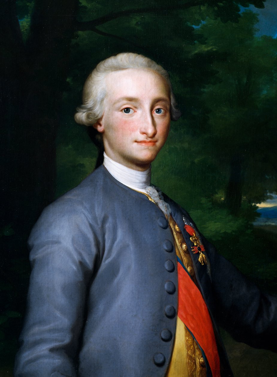 Porträtt av Karl IV av Bourbon, av Anton Raphael Mengs, målning av Anton Raphael Mengs