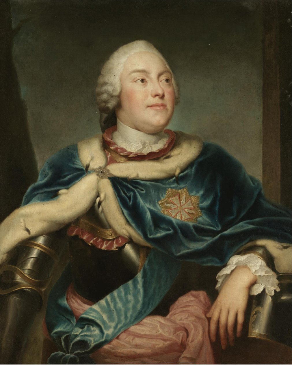 Porträtt av Frederick Christian, kurfurst av Sachsen 1722-1763 av Anton Raphael Mengs