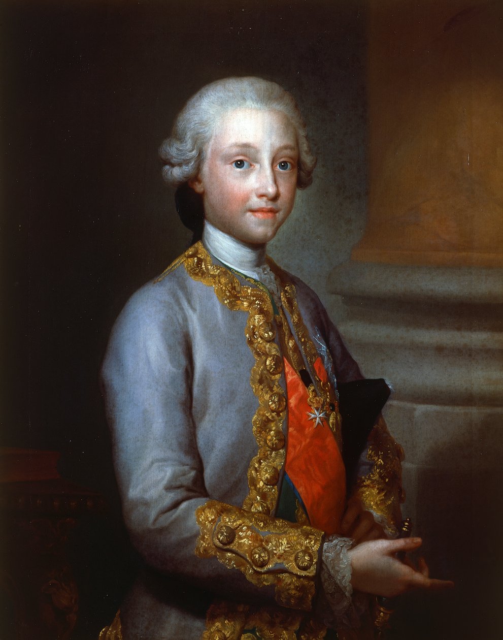 Porträtt av Infante Gabriel av Spanien (Portici av Anton Raphael Mengs