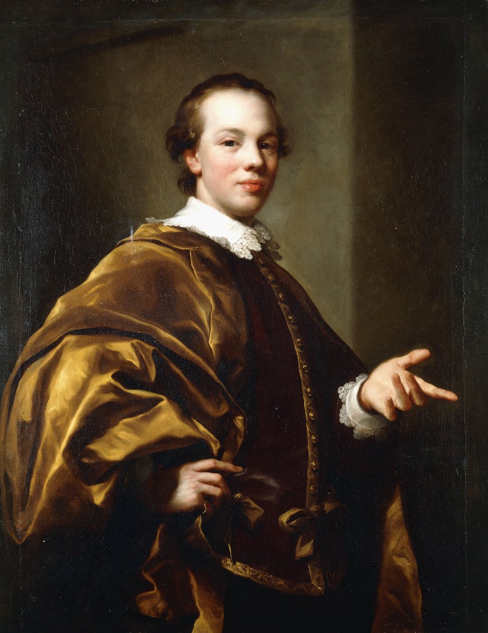 Porträtt av John, 7th Earl of Galloway, trekvartslångt, ca 1758 av Anton Raphael Mengs