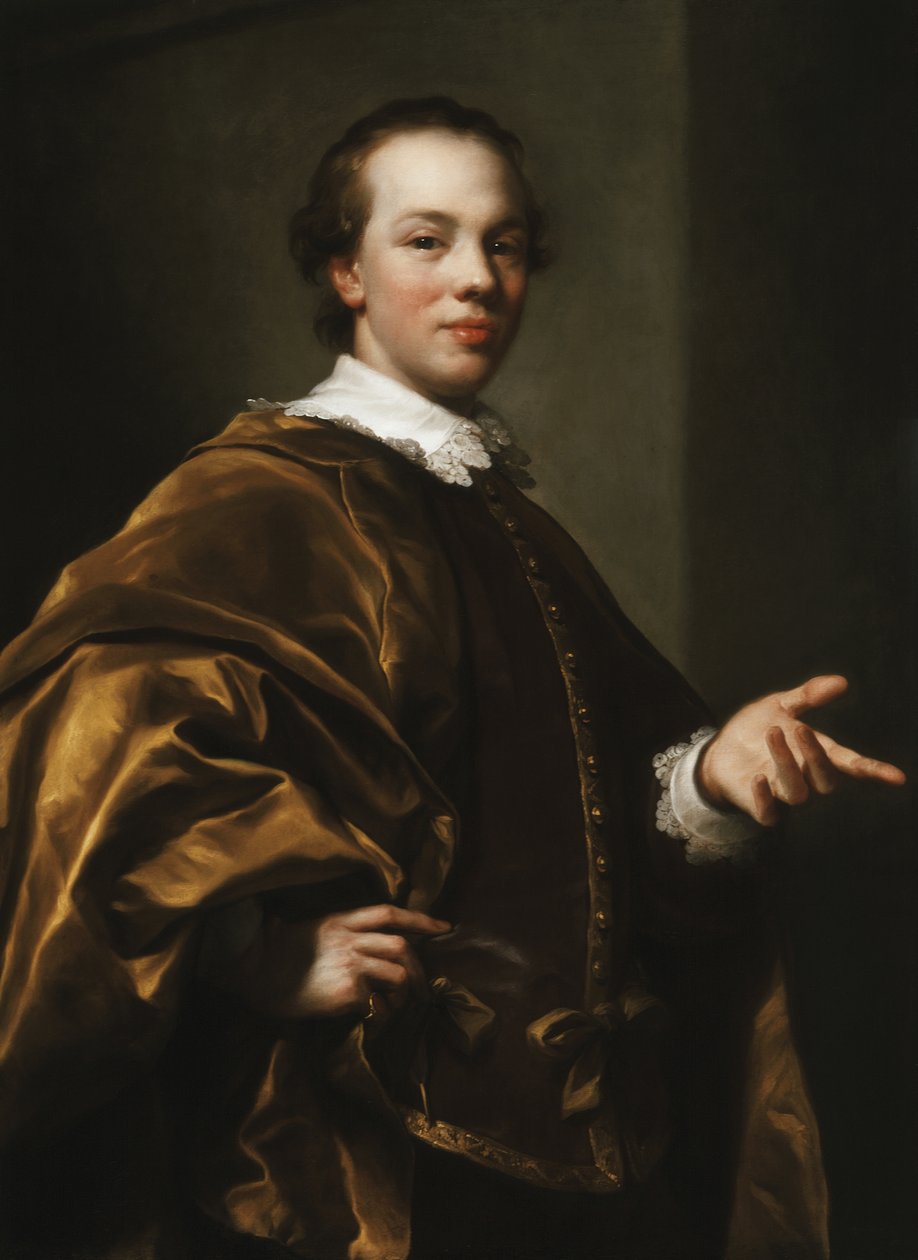 Porträtt av John, vicomte av Garlies, senare den 7:e earlen av Galloway, i sin roll som Master of Garlies av Anton Raphael Mengs
