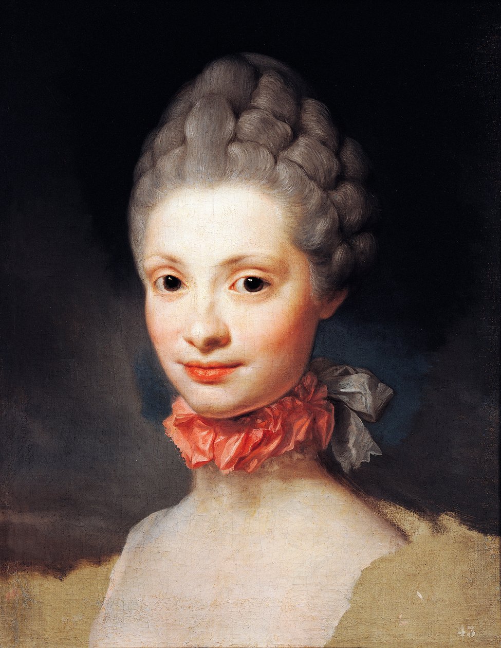 Porträtt av Maria Luisa i Parma, prinsessan av Asturien, av Anton Raphael Mengs av Anton Raphael Mengs