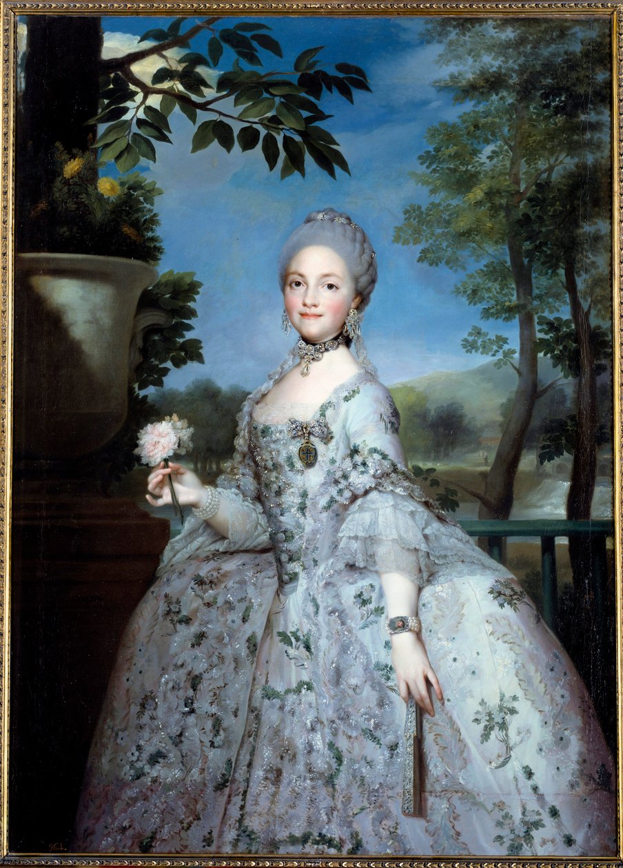 Porträtt av Mary Louise av Parma, prinsessan av Asturien (1751-1819) Målning av Anton Raphael Mengs (1728-1779) (ec.all.) 1700-talets Madrid, Pradomuseet av Anton Raphael Mengs