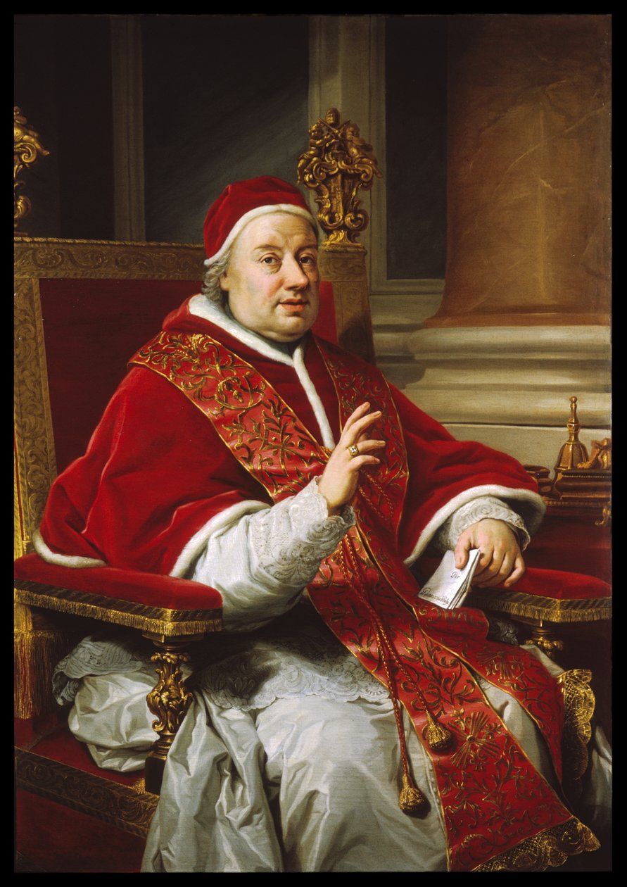 Porträtt av påven Clemens XIII av Anton Raphael Mengs