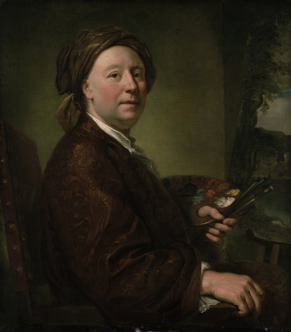Richard Wilson (1714-82) 1752 (olja på duk) av Anton Raphael Mengs