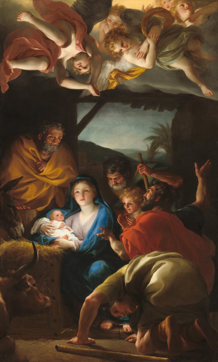 Tillbedjan av herdarna av Anton Raphael Mengs