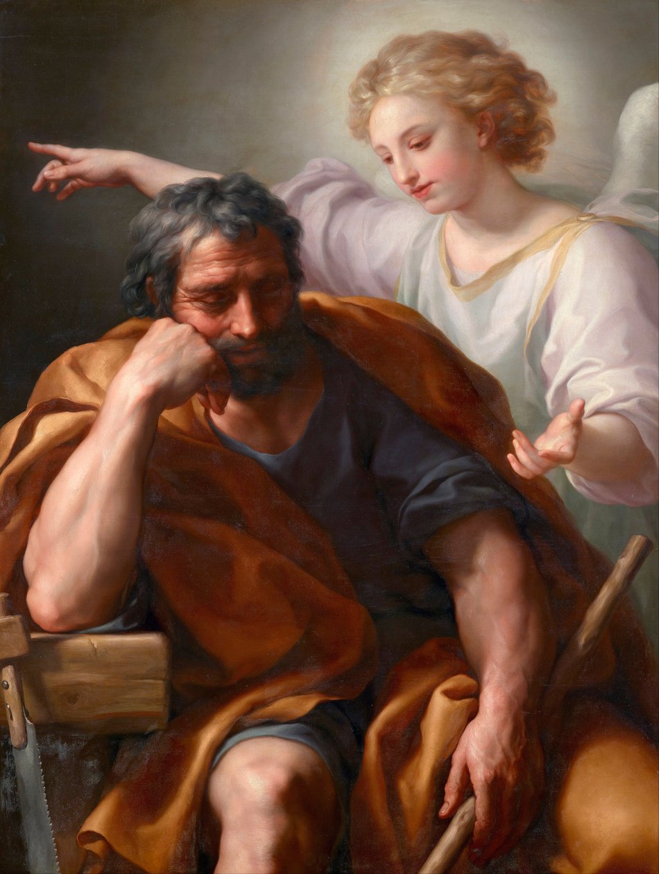 Drömmen om Saint Joseph av Anton Raphael Mengs