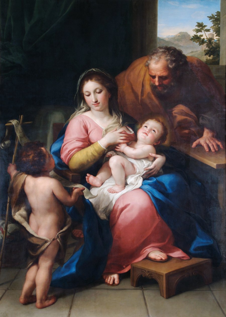 Den heliga familjen med spädbarnet St. John av Anton Raphael Mengs