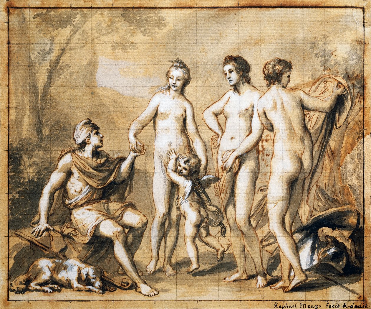 Domen i Paris, av Anton Raphael Mengs av Anton Raphael Mengs