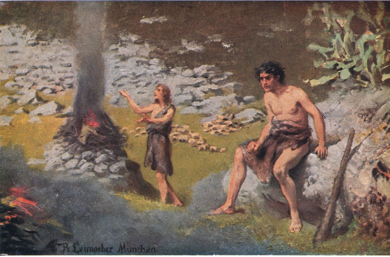Kain och Abel, från Hulberts Story of the Bible publicerad av The John Winston Company, 1932 av Anton Robert Leinweber