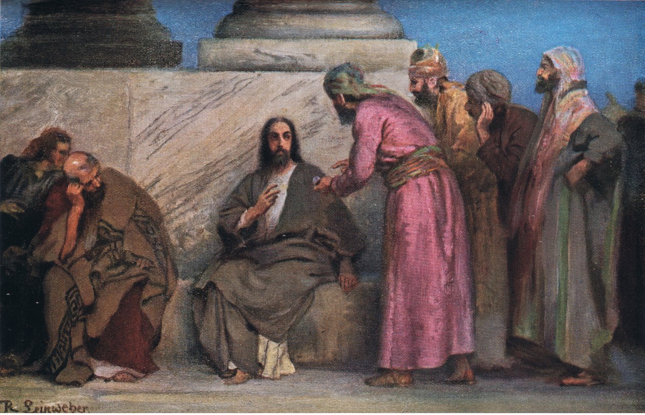 Hyllningspengarna, från Hulberts Story of the Bible publicerad av The John Winston Company, 1932 av Anton Robert Leinweber