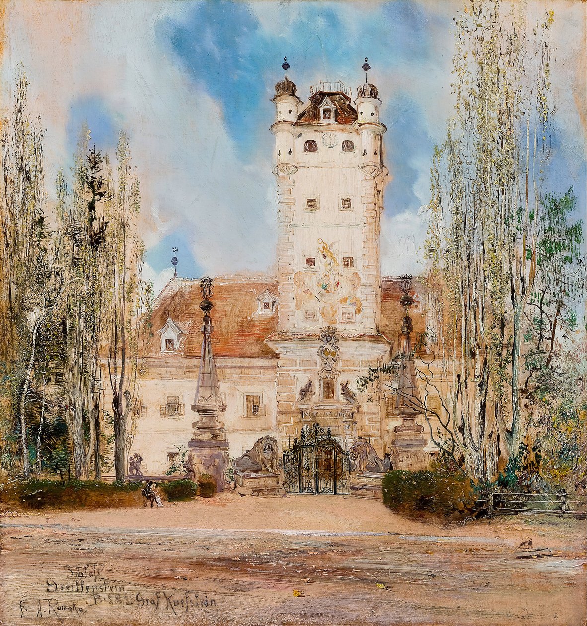 Greillenstein slott av Anton Romako