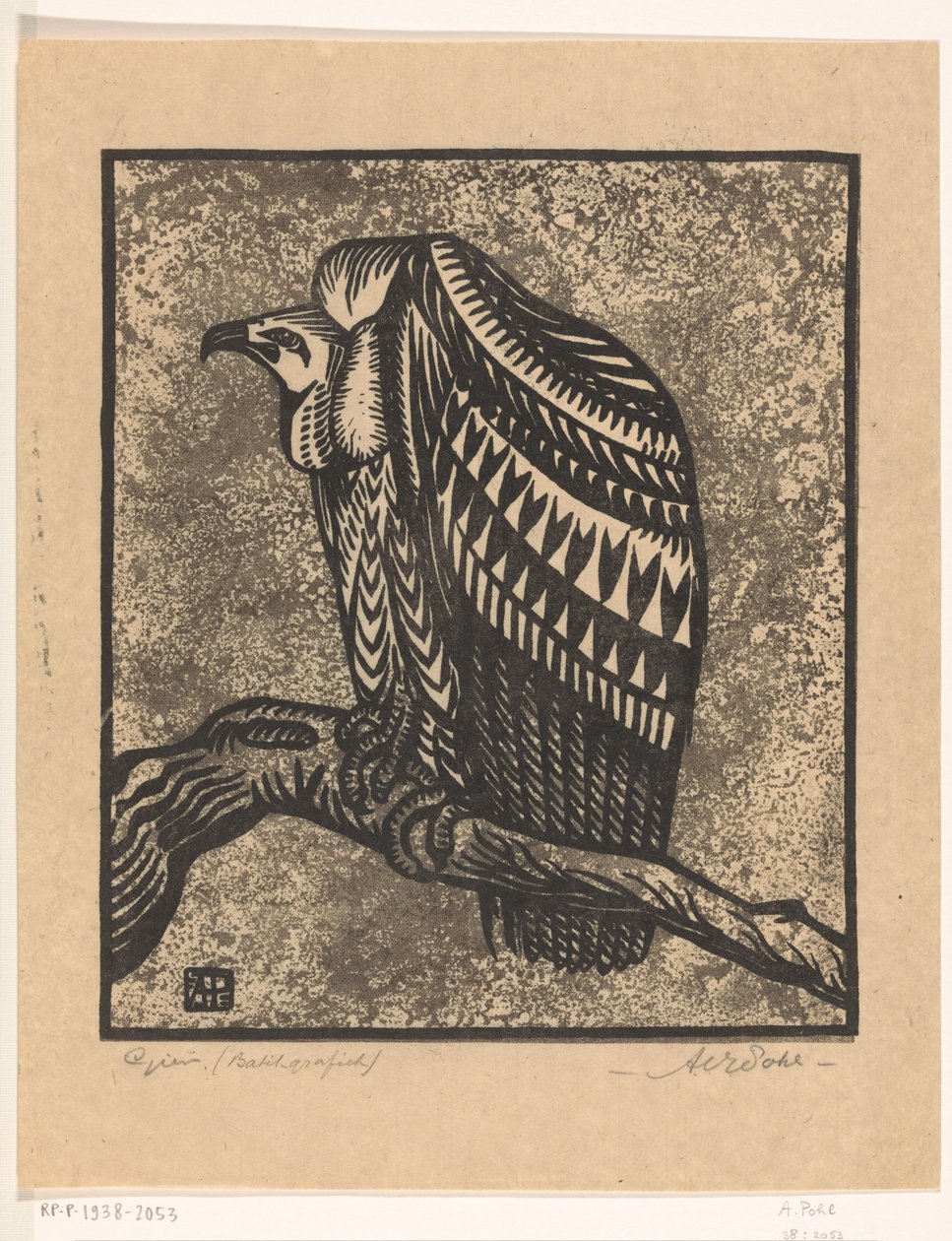 Gier (originaltitel på objekt) av Anton Vincent Emanuel Pohl (signed by artist)