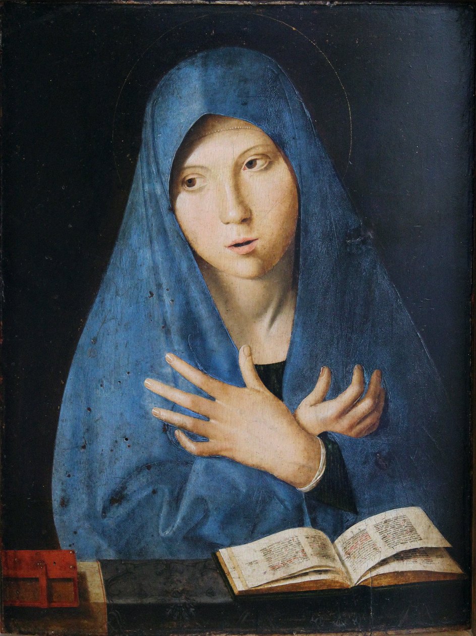 Tyska: Maria av bebådelsen Jungfru bebådelse av Antonello da Messina