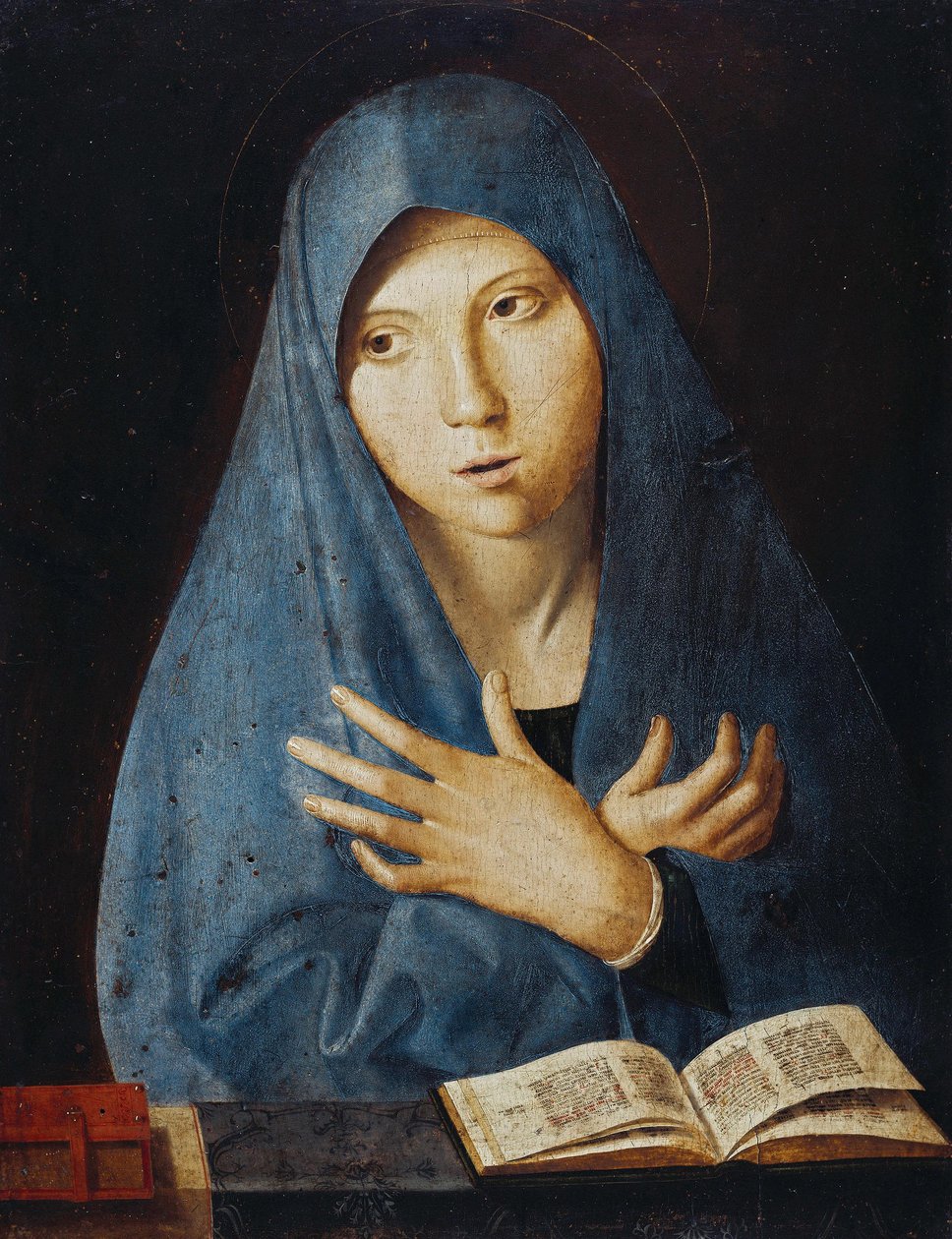 Maria vid bebådelsen av Antonello da Messina