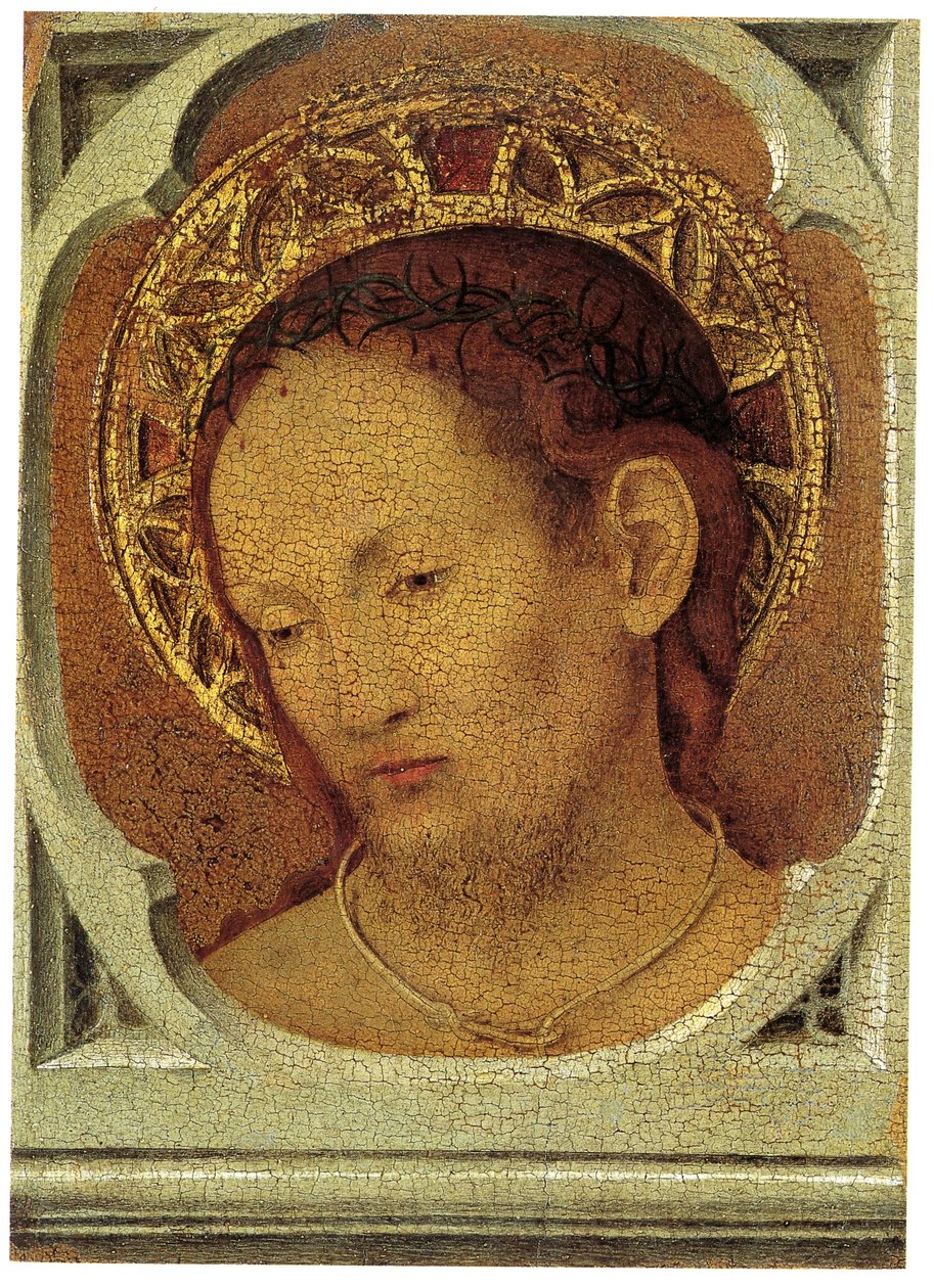 regionala museet i messina, antonello da messina, madonnan med barnet och Kristus i medlidande 02 av Antonello da Messina