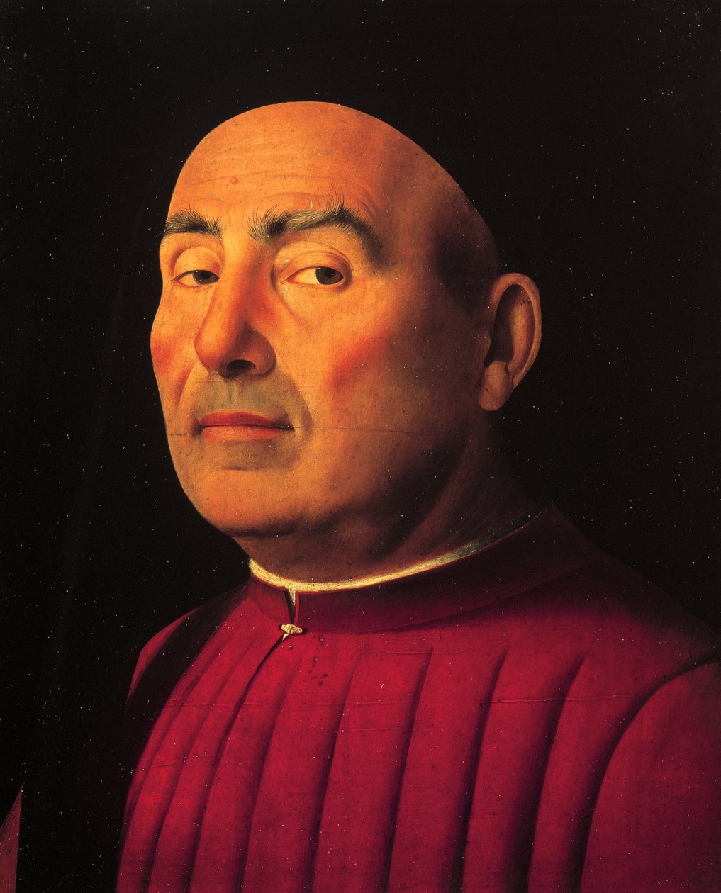 Porträtt av en man eller Trivulzio (olja på trä) av Antonello da Messina