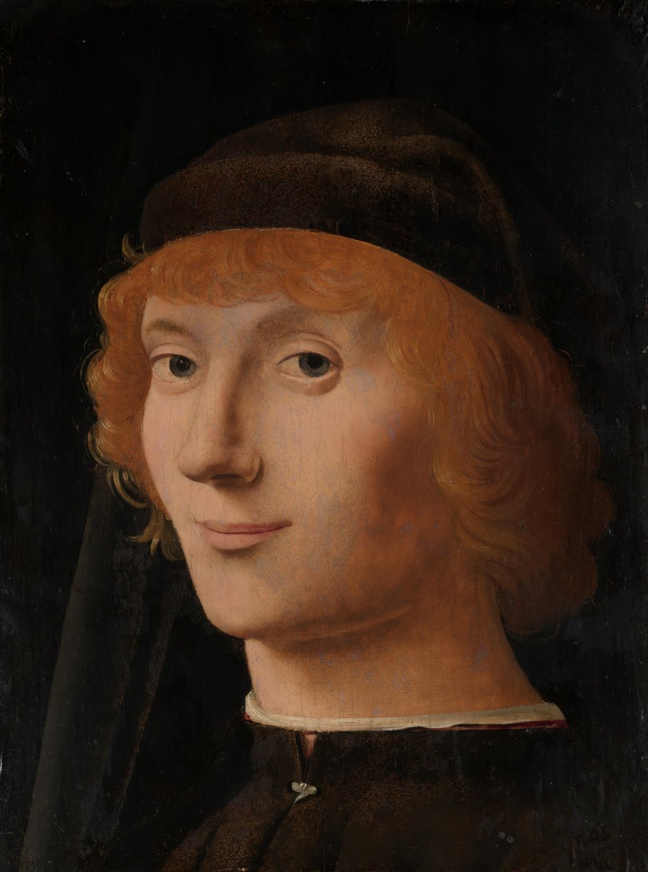 Porträtt av en ung man, ca. 1470. av Antonello da Messina