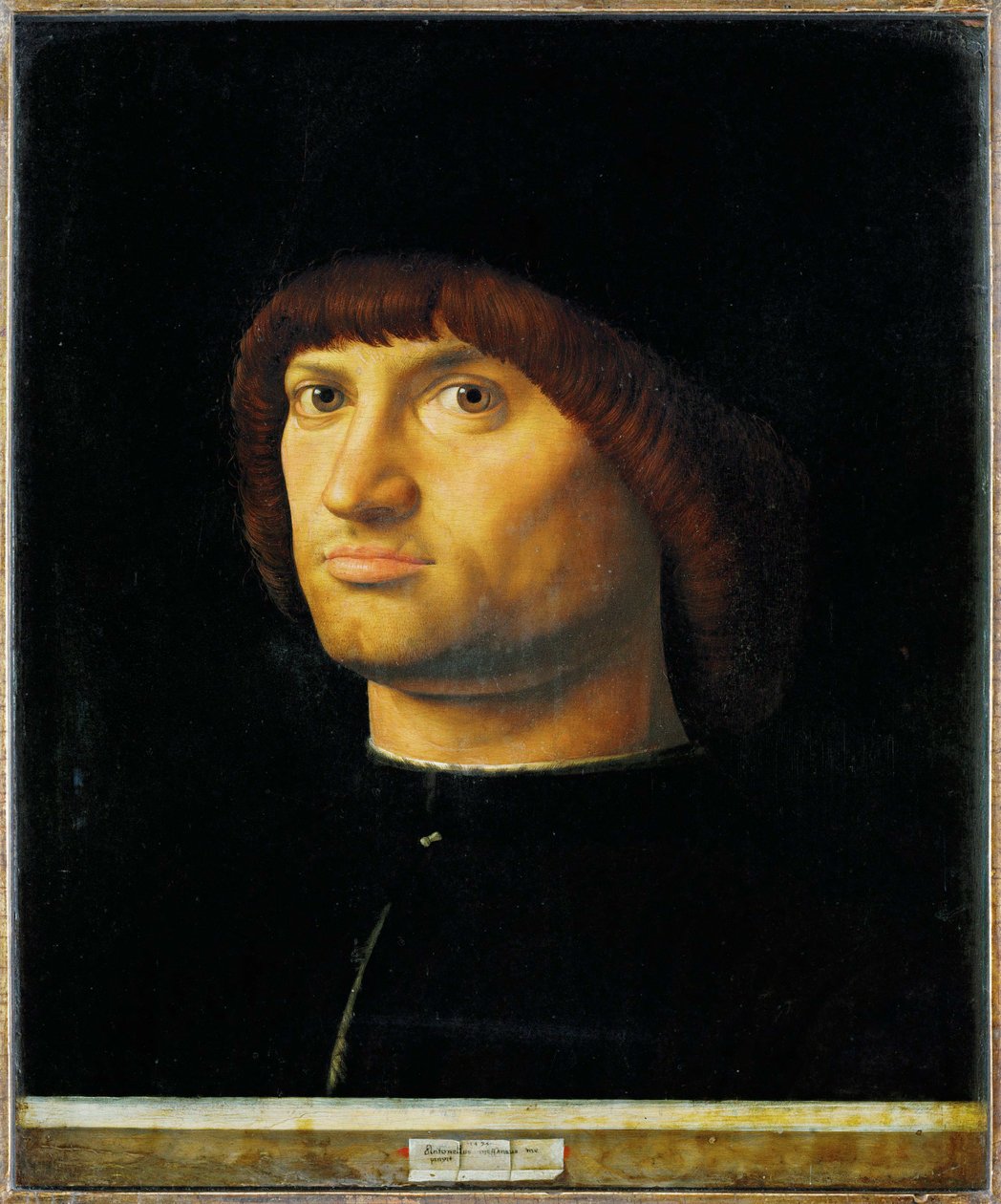 Porträtt av en man, Il Condottiere av Antonello da Messina