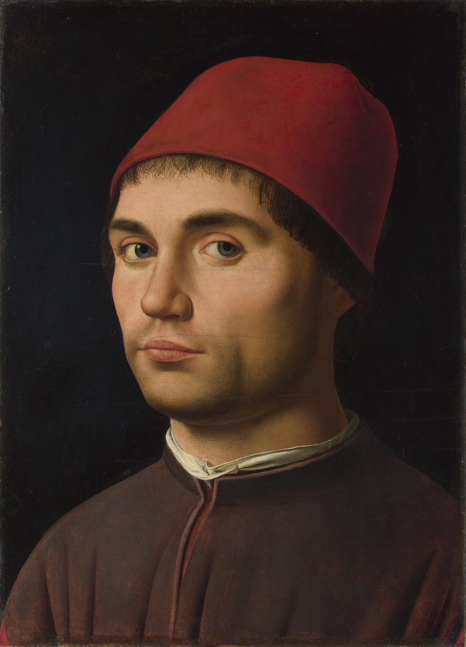 Porträtt av en man, ca 1475 av Antonello da Messina